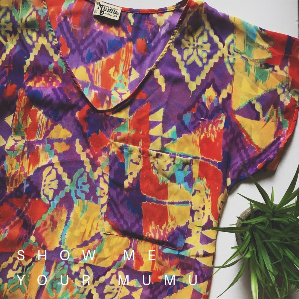 • Show Me Your MUMU psychedelic pocket tee